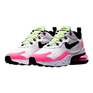 Nike Air Max 270 React Hyper Pink CJ0619-101 pink blast sz 9.5 excellent condit